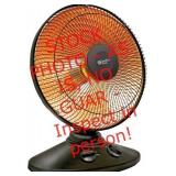 Comfort zone oscillating radiant heater