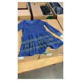 7 Cat&Jack Kids Md. Dress Blue Animal