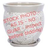 9" Ceramic Pots, 2 Pots/Box, 3 Boxes (Bidx3)