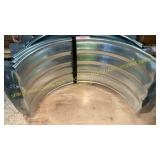 Galvanized steel foundation window wells