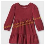 9pcs Cat & Jack Sz Kids Sm. Dress Burgundy