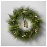 Hearth & Hand 32in Cedar Wreath w/ Bells & Berries