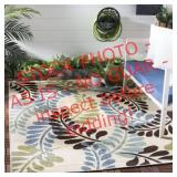 Veranda indoor/ outdoor area rug grayblue