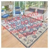 Asteria area rug - brooks blue 6ft 6in x 9ft
