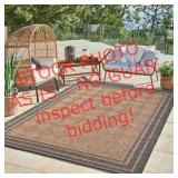 BJ indoor/ outdoor rug Astrid sand red
