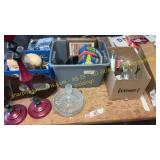 Candle holders, glassware, floating