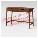 Elwood Mid Century Modern Wood Large Desk