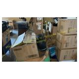 Pallet Clay planters, cooler & misc