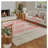 Soft step microfiber shag rug- conata cream