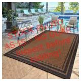 indoor/ outdoor area rug - asrid Havana black
