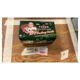 Box of Empty Fleer Football Card Packets