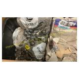 Tote black pebble rocks & bag Underlayment