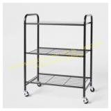 R.E. Microwave Storage Cart Black