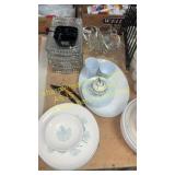 Crystal leaf glass snack set, desk organizer,