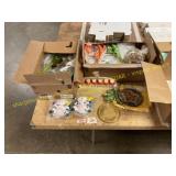 Vases, pic frames , dishes, spice rack &plush