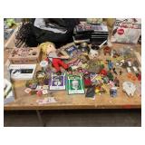 Toys, radio,  books jewelry,