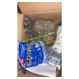 Spanish moss, mop refill, electrical hardware