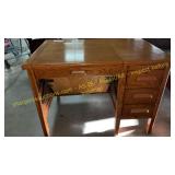 Oak desk with flip up top 30" x 42 "