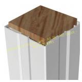 2 Ct. Crossover 6x6x120 Vinyl Flat Post Wrap