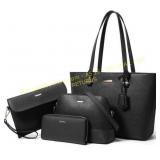 Unbranded Women Fashion Tote & Purse Set, 4pcs