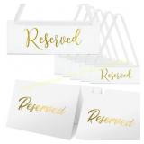 Typekstal 6 Pcs Reserved Signs Wedding Chairs Acry