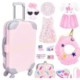 BNUZEIYI 17Pcs 18 Inch Girl Doll Clothes Set
