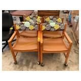 4 ct. chairs on rollers