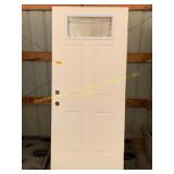 35.75x79in Masonite Exterior Door w/ Top Window