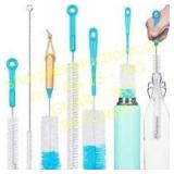 Bottle Brush 5 Pack & Straw Cleaning Set