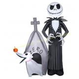 Gemmy 5ft LED Jack & Zero Inflatable