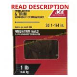 3 Ct. Ace 3D 1-1/4 in. Black Steel Nail 1 lb