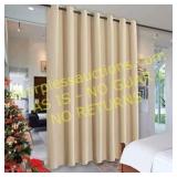 7x8.3 ft Wall Divider Curtain, Beige