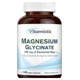 Vitamistic Magnesium Glycinate, 140 mg, 120 Vegan
