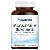 Vitamistic Magnesium Glycinate, High Bioavailable,