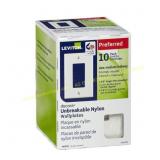10pk Decora White Wall Plates + Cadet LV Thermosta