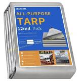 EEATUZTL Sliver Tarps Heavy Duty, 3 * 6FT