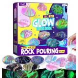 2 in 1 Rock Painting Art Kit - Glow in Dark