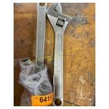 2X Unbranded 12in Cresent Wrench