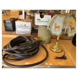 Lamp, Hose, Bucket & Landscape Edging