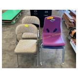 Folding and plastic chairs