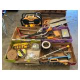Hand tools, Dewalt radio and drill