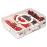 Artendjoon Divided Serving Tray with Lids
