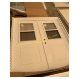 64x80in NEXTEDGE White Patio Doors