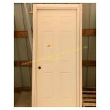 32in RH In-Swing Pre-Hung Exterior Door, White