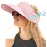 2X MUSICOZY Visor with Bluetooth Headphone Pink