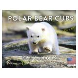 Polar Bear Cubs 2025 Monthly Wall Calendar