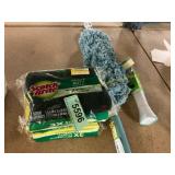 3X scotchbrite sponges,up&up dustwand & dish wand
