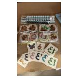 2pks Stickers, cleaning brshs, temp. tattoos "13"