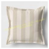 Threshold 24"x26" Stripe Seat Back Cushion - Tan