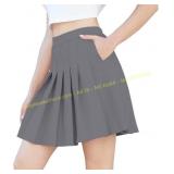 Womens Pleated Skater Skirt, 3X-Large